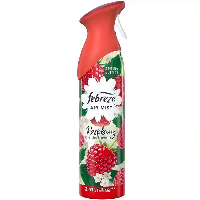 اسپری خوشبوکننده هوا فبرز با رایحه تمشک و گل الدربری 185ml Febreze