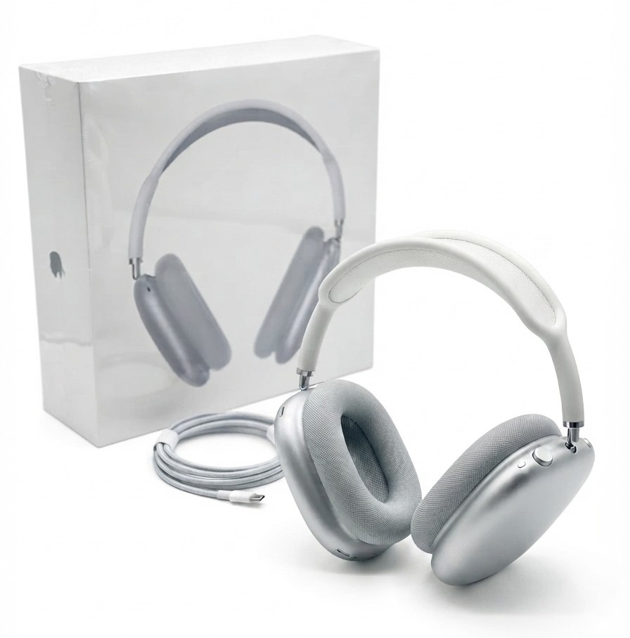 هدفون بی سیم طرح اپل مدل AirPods Max High-Copy با درگاه شارژ USB-C و کیس محافظ نسخه جدید مستر کپی