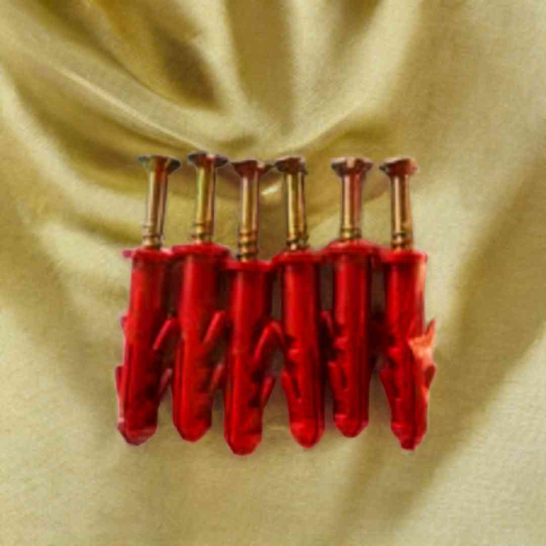 پیچ و رولپلاک 6 عددی مخصوص بست پرده، نصب آسان و محکم