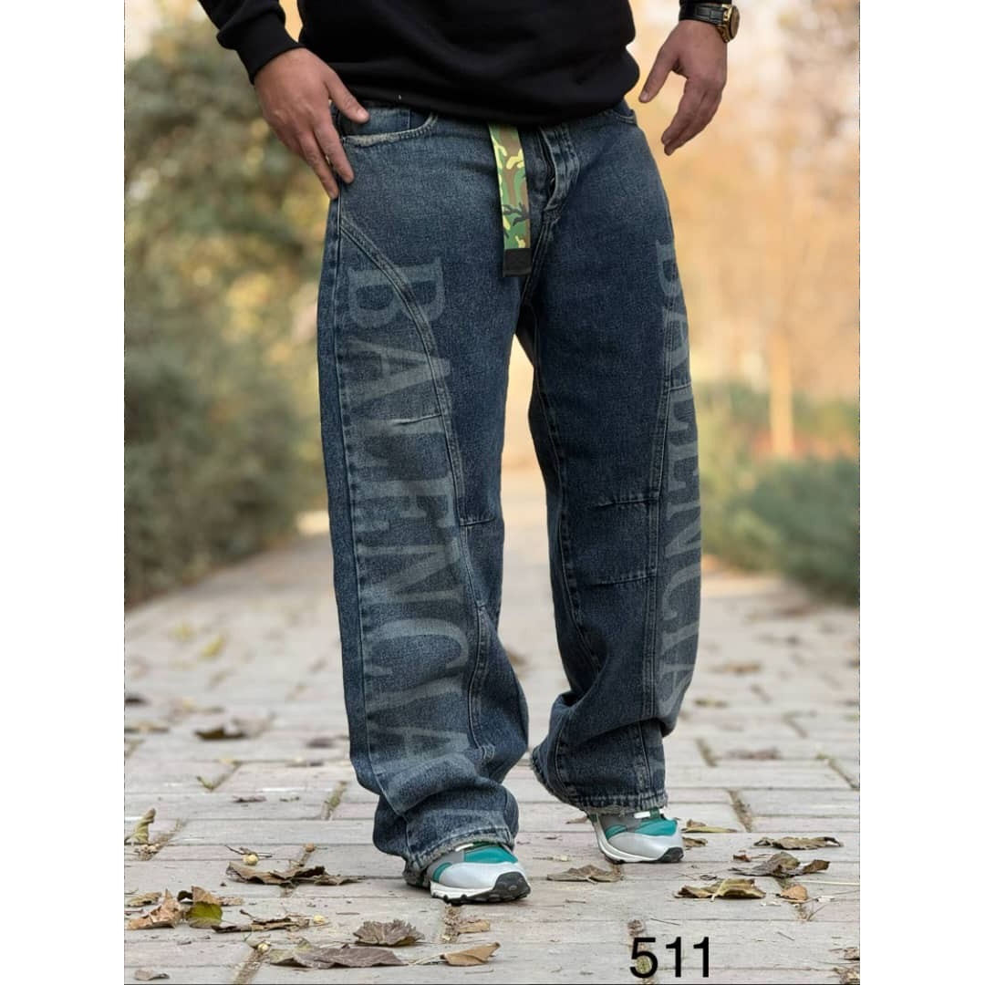 شلوار جین بگ مردانه کد 511