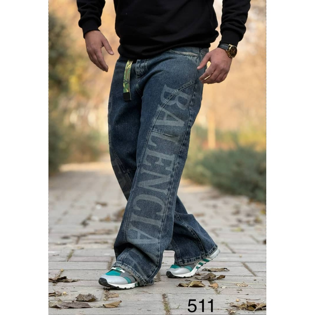 شلوار جین بگ مردانه کد 511