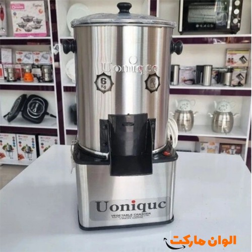 سبزی خردکن یونیک 6.5 کیلویی پایه مربعی موتور سنگین سبزی خردکن صنعتی خانگی پرقدرت UNIQUE