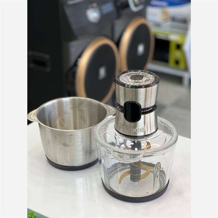 خرد کن 3 لیتری دو کاسه شیشه ای و استیل مدل DL 145 دلمونتی