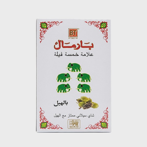 چای بارمال پنج فیل با طعم هل