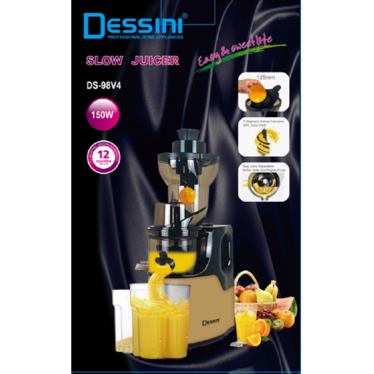 عصاره گیری دسینی 1500 وات مدل DS 98v4
