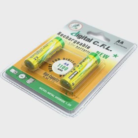 باتری قلمی شارژی digital C F L AA 1100 MAh (بسته 2عددی)