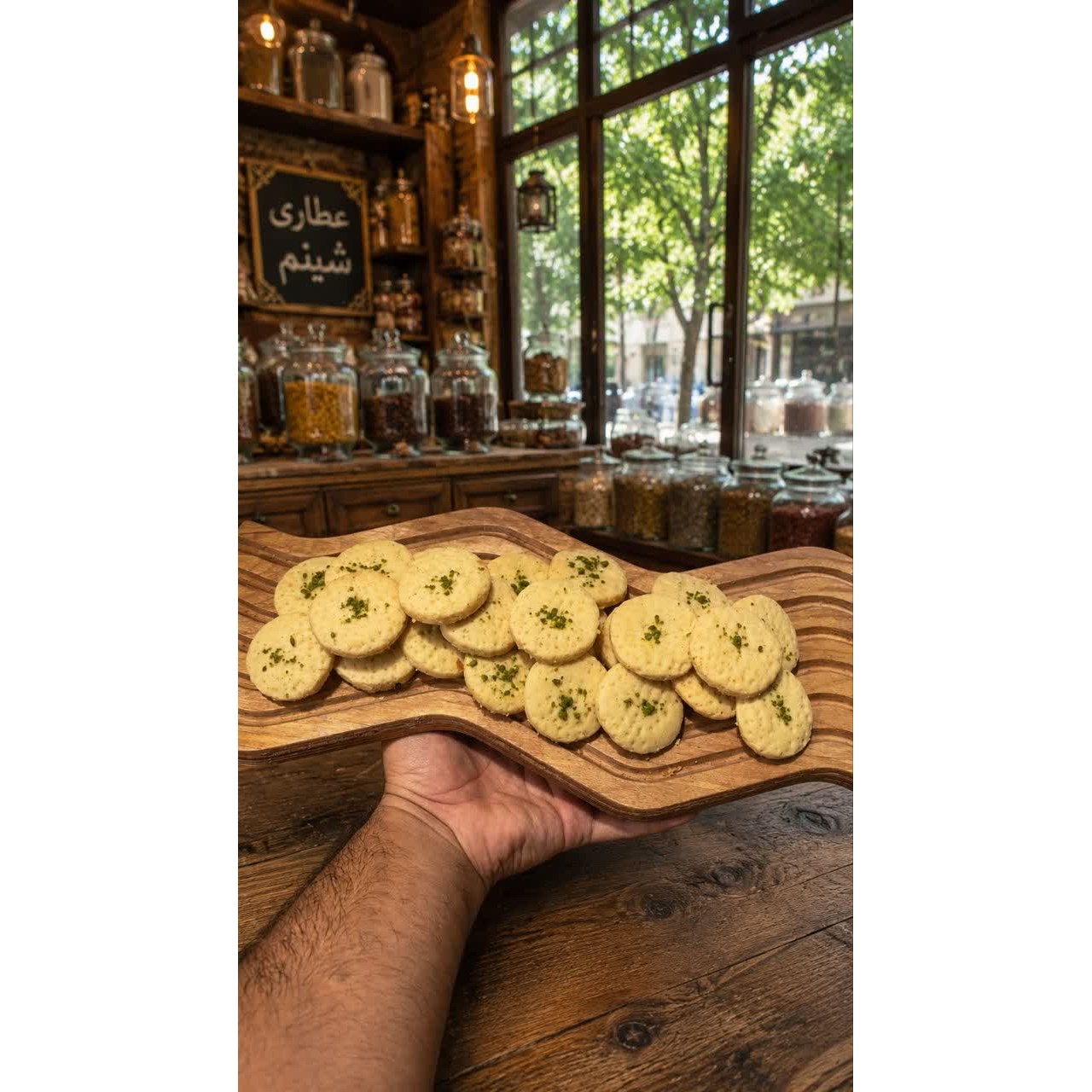 شیرینی زنجبیلی خانگی تازه و خوش عطر عطاری و خشکباری شبنم