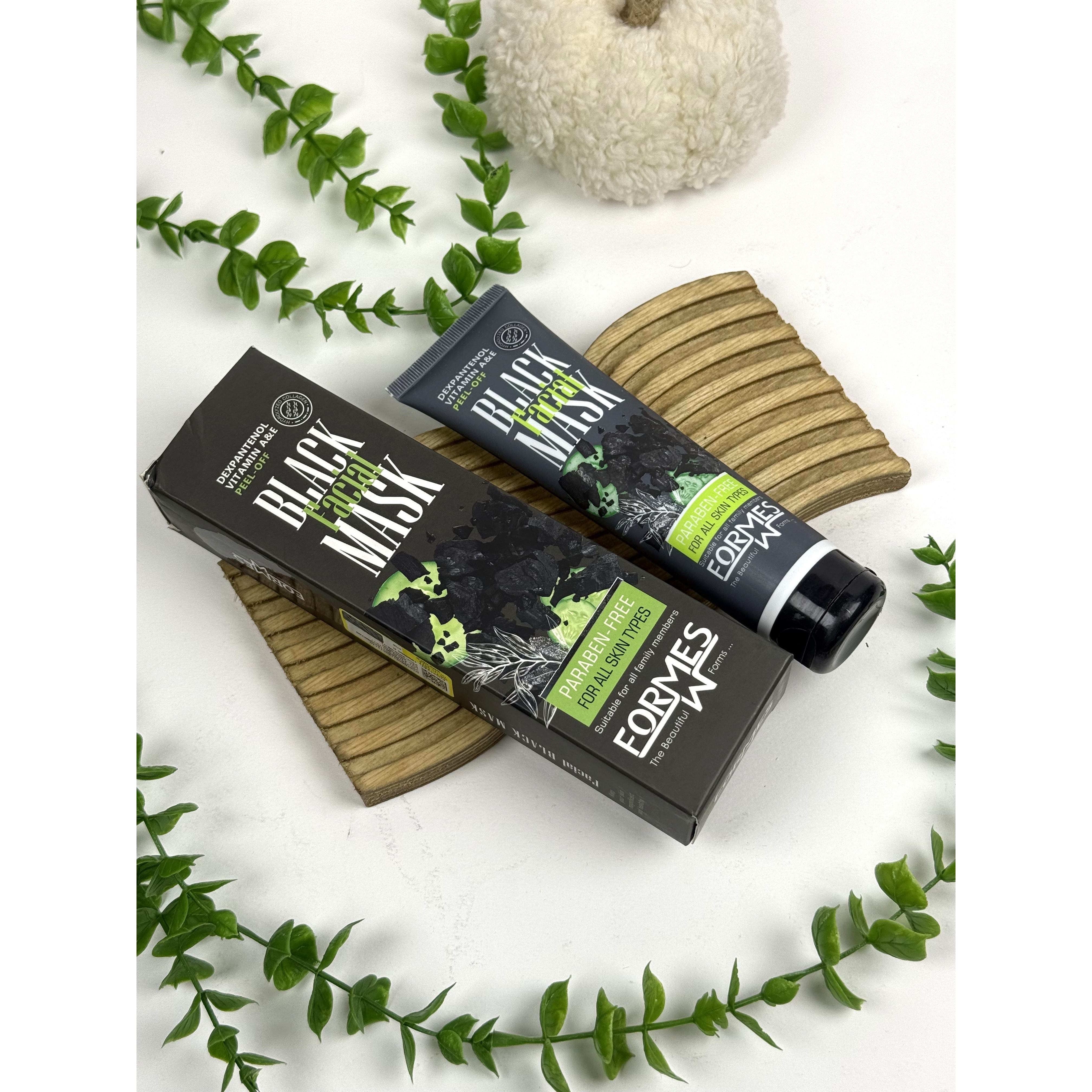 ماسک صورت زغال و بلک ماسک فورمس (FORMES) مدل Peel Off (لایه بردار) حجم 150 میلی لیتر
