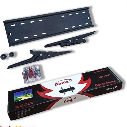 پایه دیواری تلویزیون مدل براکت دنیز سایز 75 اینچ