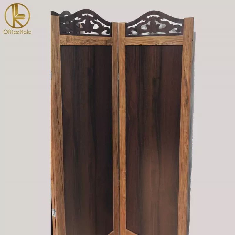 ،پارتیشن و پاراوان چوبی رنگ قهوه ای روشن سایز 180 در 180 برند کامپیران رسا