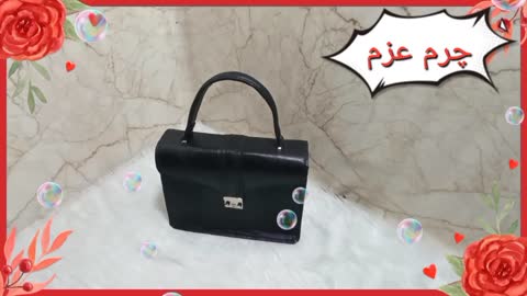 کیف مجلسی زنانه چرم طبیعی دست دوز