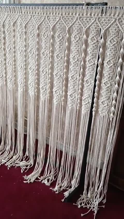 پرده مکرومه 100در150سانتی متر (پس کرایه)