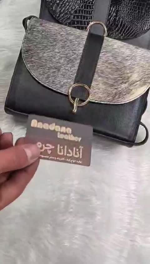 کیف چرم زنانه مدل سوزان مشکی