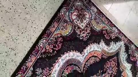 فرش ماشینی 12متری 500شانه تراکم 1500 طرح 700بی سی اف، شهیاد مشکی(طبق سفارش مشتری)