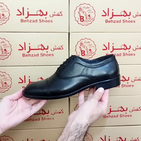 کفش تمام چرم طبیعی گاوی مردانه سایز 40 تا 45 رنگ مشکی کفی طبی زیره دافوس لژ دو و نیم سانتی آستری چرم میشن راحت سبک