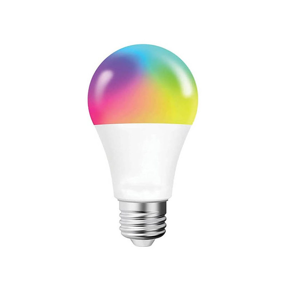 لامپ LED هوشمند قابل تنظیم 9 واتی Wifi Smart Blub Multicolor A60-Blub-E27