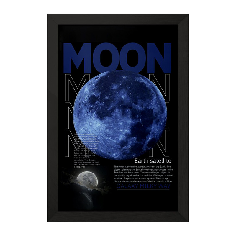 تابلو خندالو مدل ماه Moon کد F1676 - با بهترین کیفیت