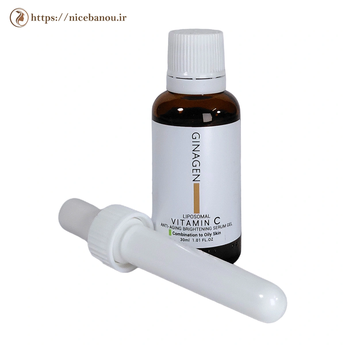 ژل سرم ویتامین C لیپوزومال ژیناژن مناسب پوست چرب و مختلط 30 میلیلیتر
