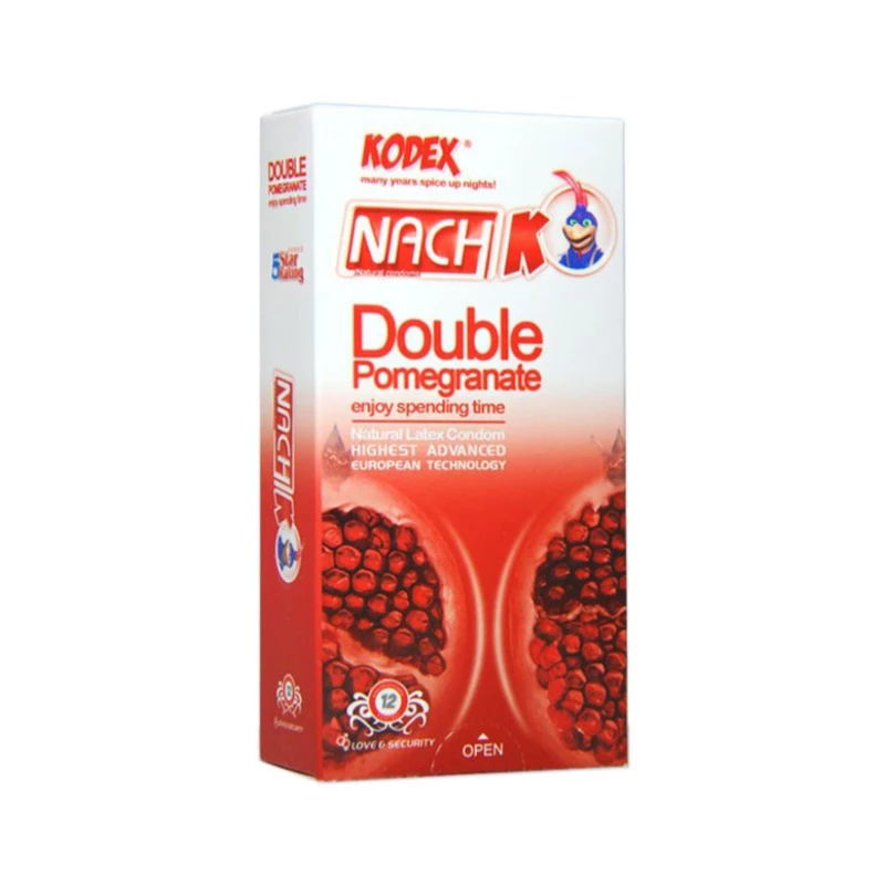 کاندوم کدکس مدل Double Pomegranate بسته 12 عددی نارسیس بیوتی
