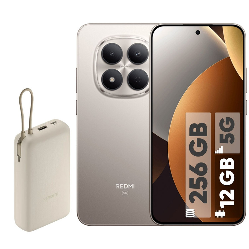 گوشی موبایل شیائومی مدل Redmi Note 15 Pro 5G دو سیم کارت ظرفیت 256 گیگابایت و رم 12 گیگابایت به همراه پاوربانک 33 وات...