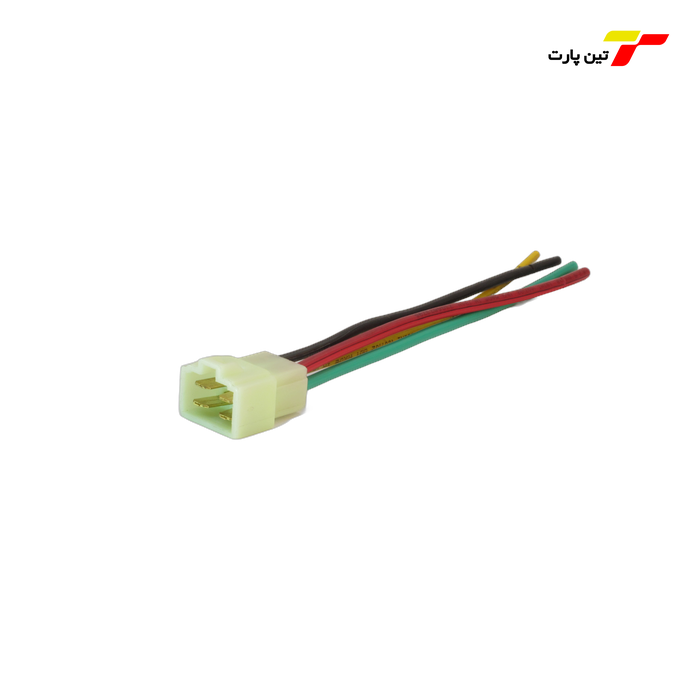سوکت رله فن پراید انژکتور ( سرسیم نری ) ( سیم خودرویی سایز 2.5 + 1.5 )