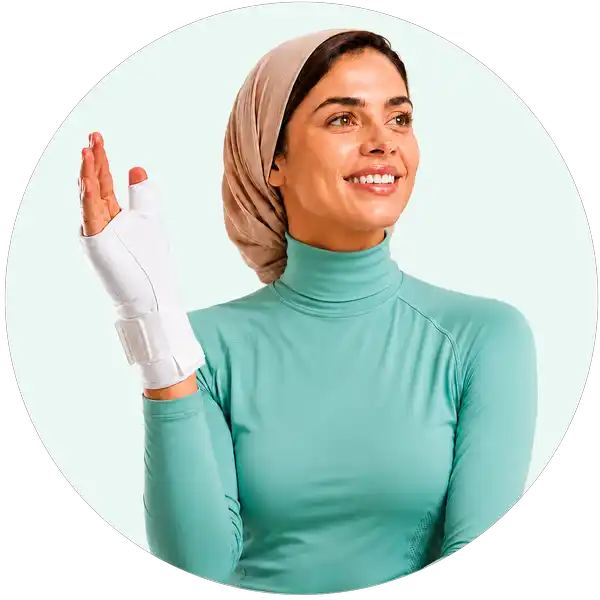 مچ و شست بند طبی آتل دار/چپ هُماس طب(اوت لت)