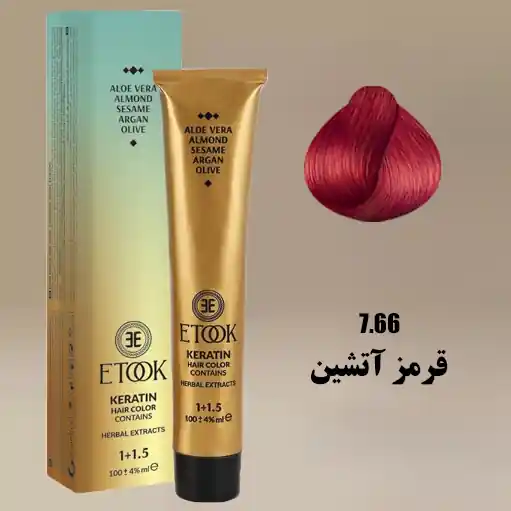 رنگ مو قرمز آتشین ایتوک 7.66