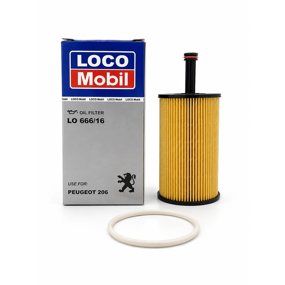 فیلتر روغن پژو 206 بلند سیلیکونی لوکومبیل LO66616