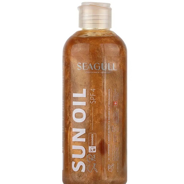 روغن برنزه کننده و ویتامینه سی گل مدل اکلیلی SPF4 حجم 250mL