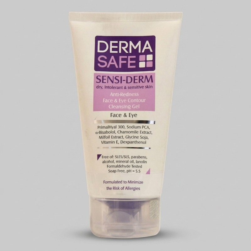 ژل شست و شوی صورت درماسیف مدل Sensiderm حجم 150 میلی لیتر
