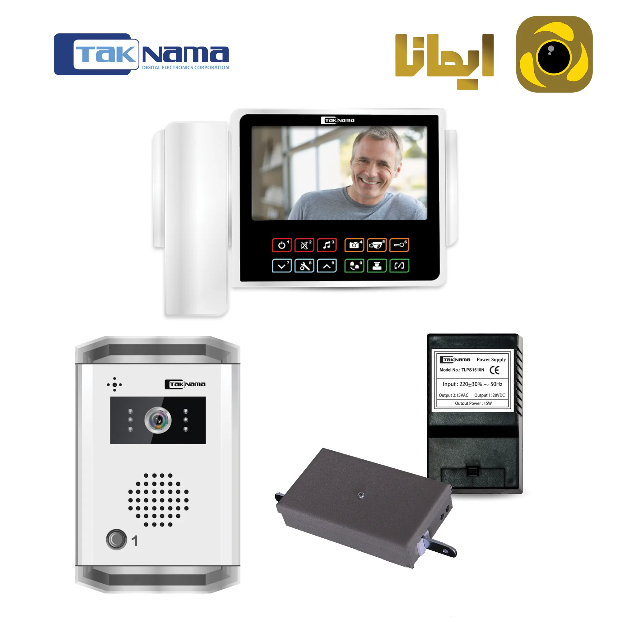 پکیج یک واحدی ایفون تصویری مدل C70 تکنما