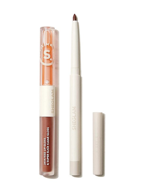 SOFT 90'S GLAM LIP LINER AND LIP DUO SET-HAUTE COCOA LIP SET شیگلم SHEGLAM