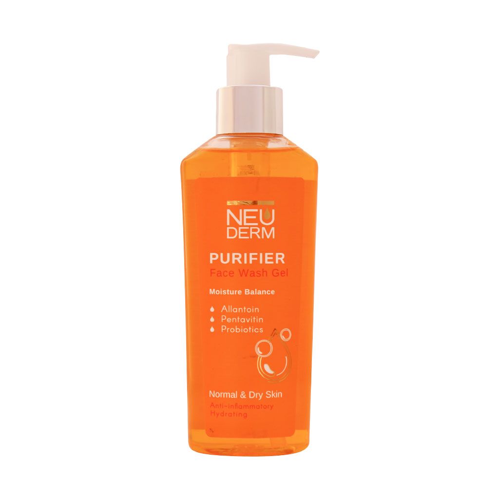 ژل شستشوی صورت نئودرم مدل Gentle Purifier مناسب پوست نرمال و خشک 200 میلی لیتری