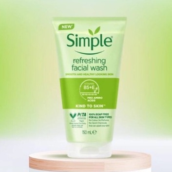 ژل شستشو صورت سیمپل مدل Refreshing حجم 150 میلی لیتر