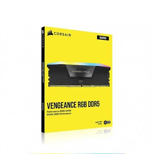 رم دسکتاپ DDR5 تک کاناله 5600 مگاهرتز CL40 کورسیر مدل VENGEANCE RGB ظرفیت 16 گیگابایت