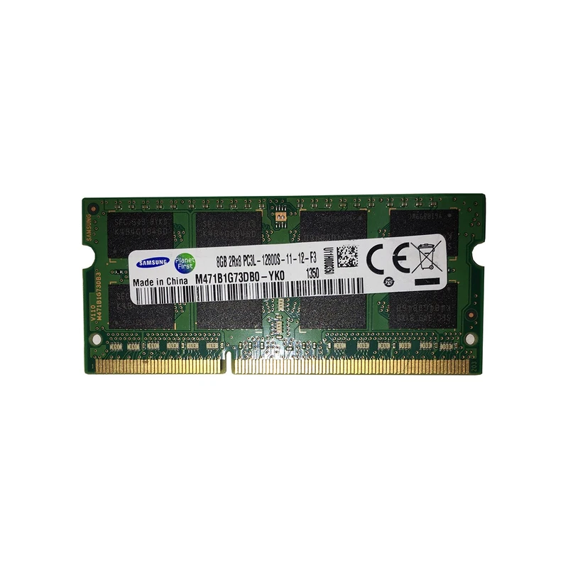 رم لپتاپ سامسونگ DDR3 تک کاناله ظرفیت 8 گیگابایت مدل 12800s فرکانس 1600 مگاهرتز