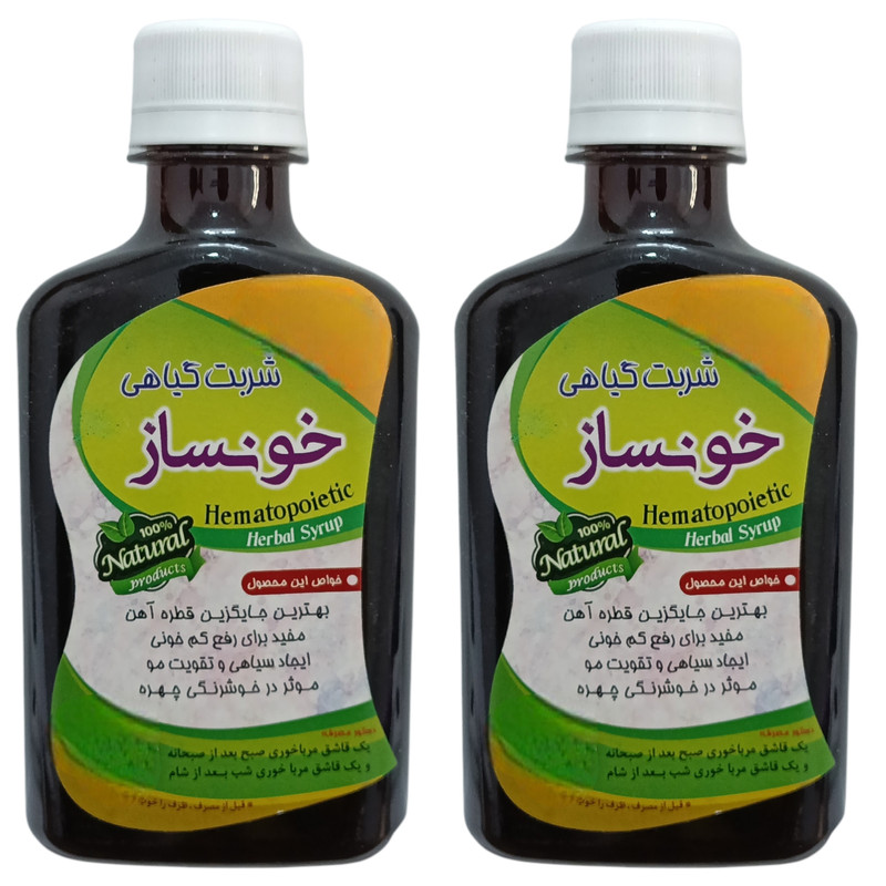شربت گیاهی خونساز جالینوس - 260 میلی لیتر بسته 2 عددی