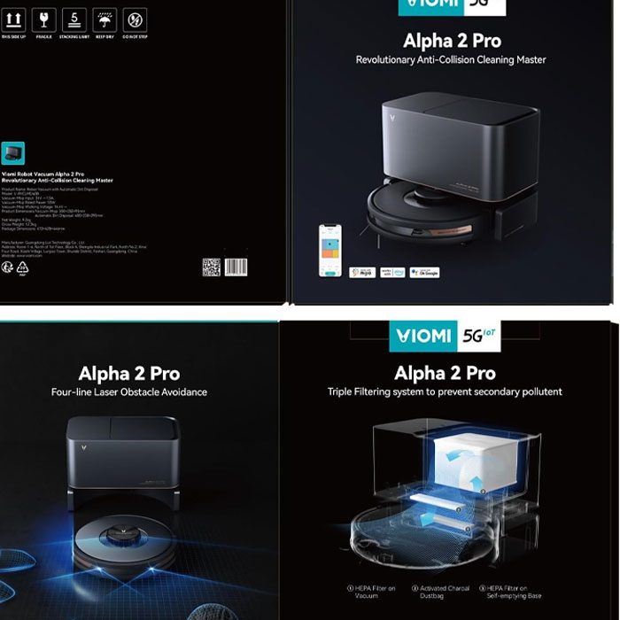جارو رباتیک شیائومی مدل VIOMI Alpha 2 Pro