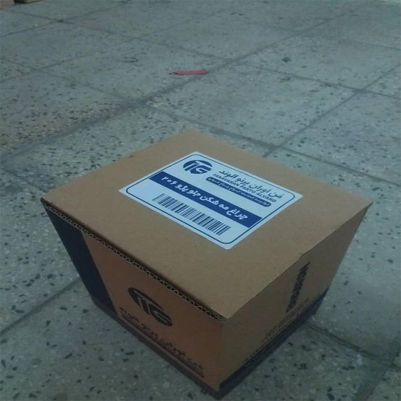 چراغ مه شکن چپ خودرو فن آوران پرتو الوند مدل AM 5964L مناسب برای پژو 206