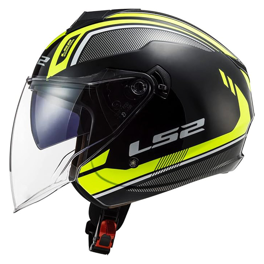 کلاه کاسکت ال اس تو مدل OF573 Twister II Flix black-yellow