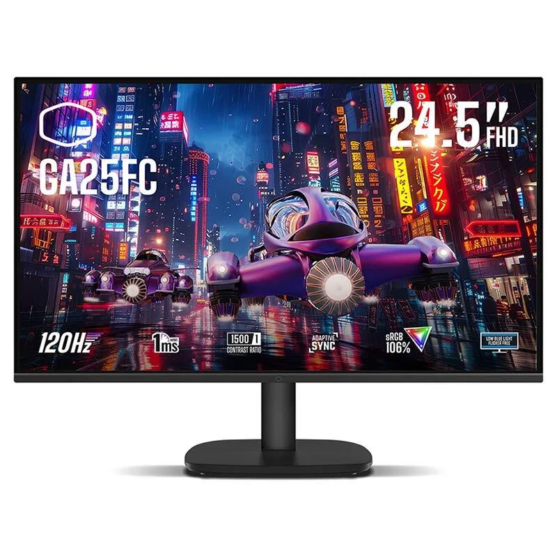 مانیتور گیمینگ کولر مستر GA25FC سایز 24.5 اینچ