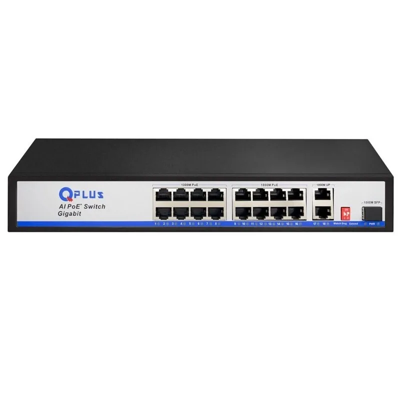 سوییچ 16 پورت POE کیو پلاس PL-P1602G-S1