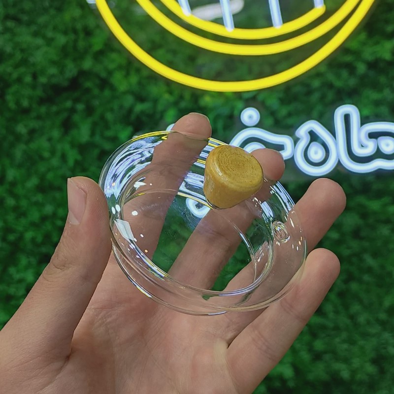 قوری پیرکس دسته بامبو یک لیتری شعله مستقیم