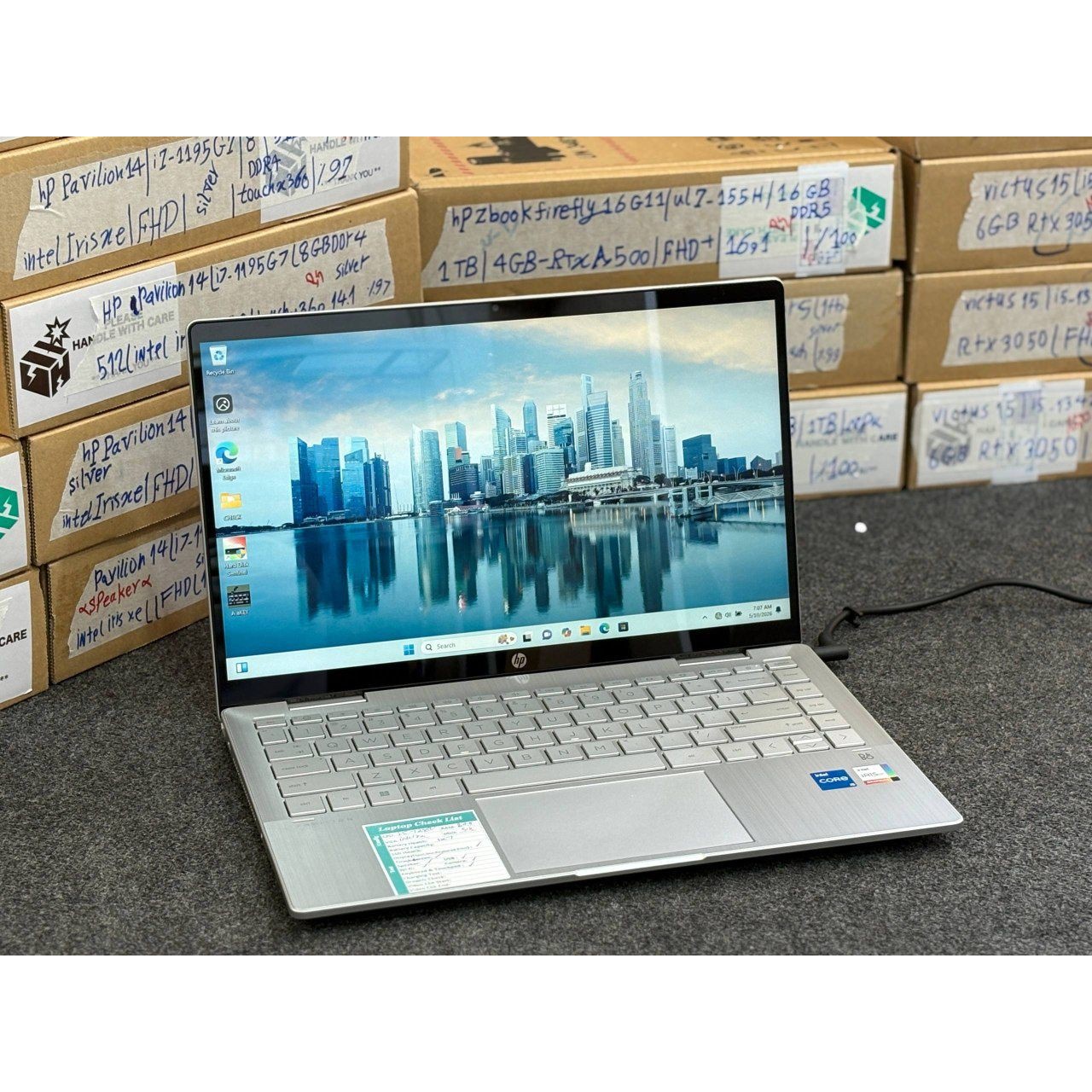 لپتاپ HP PAVILION 14 X360 i5-1135G7 8gb ddr4 512gb ssd Intel iris xe 14 1 inch FHD TOUCH X360