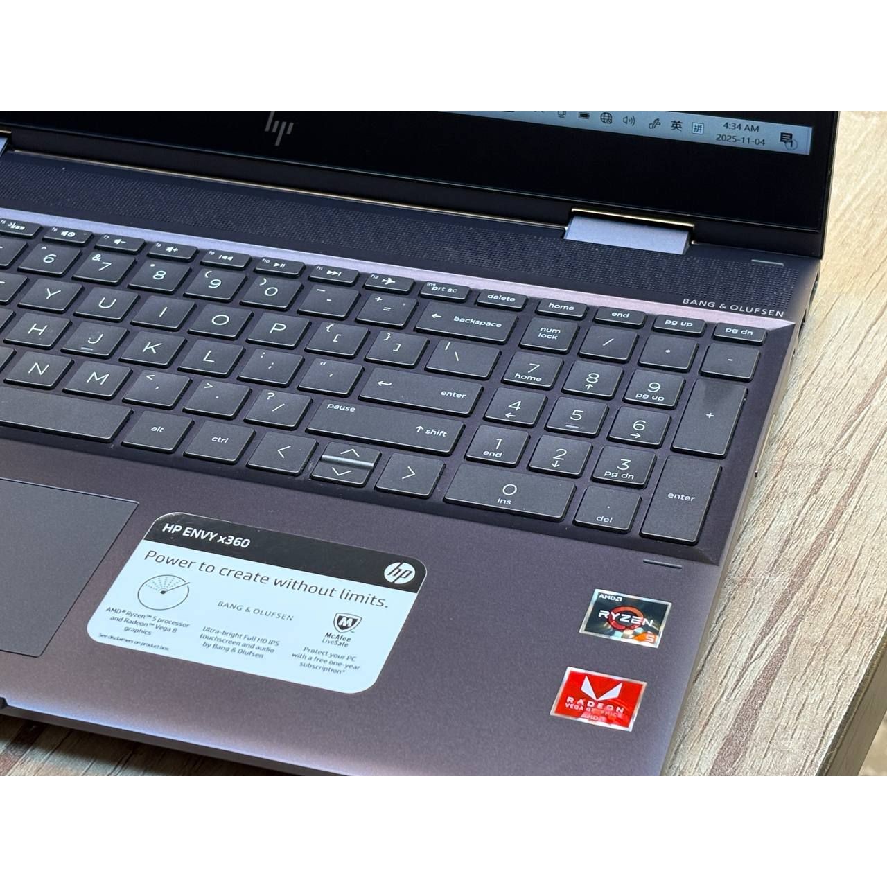لپتاپ HP ENVY 15 ryzen5-2500U 8gb ddr4 256gb ssd 2gb-vega8 15 6 inch FHD touch x360