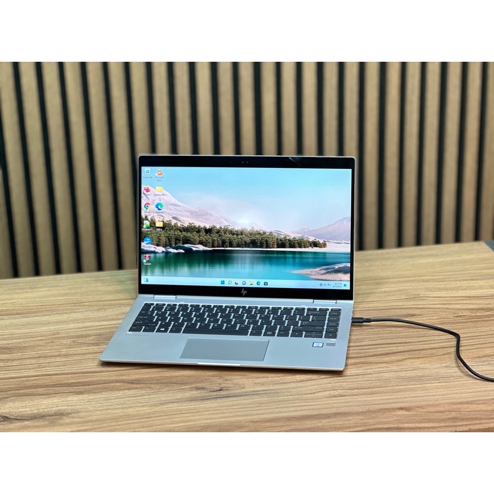 لپتاپ elite book 1040 G5 i5-8350U 8gb ddr4 256 gb ssd Intel UHD 14 1 inch FHD touch X360