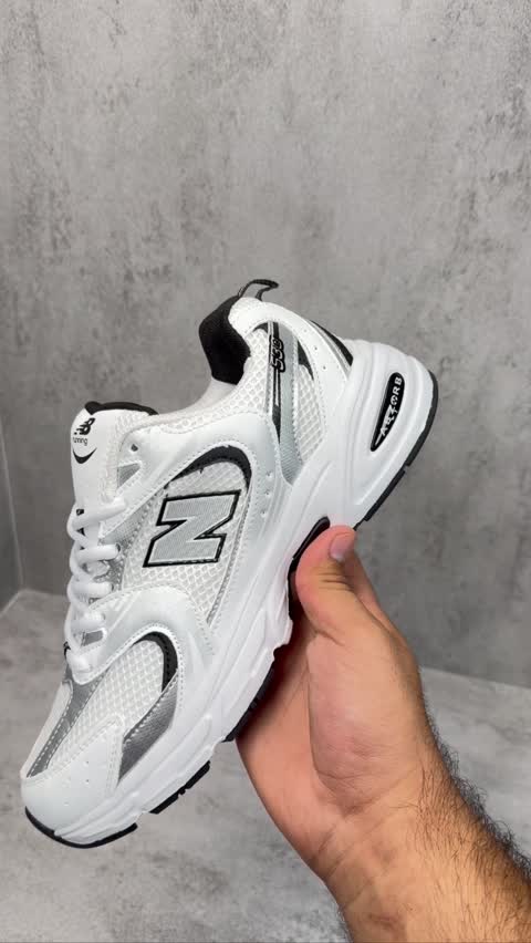کفش مردانه نیوبالانس New Balance 530 اقتصادی رنگ سفید مشکی
