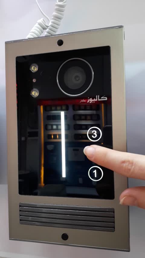 پنل آیفون تصویری 3 واحدی لمسی نگار تگدار کالیوز