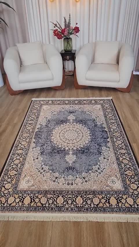 فرشینه مخمل ترک ضد لغزش بدون پرز مدل u60 (قابل سفارش در ابعاد دلخواه)