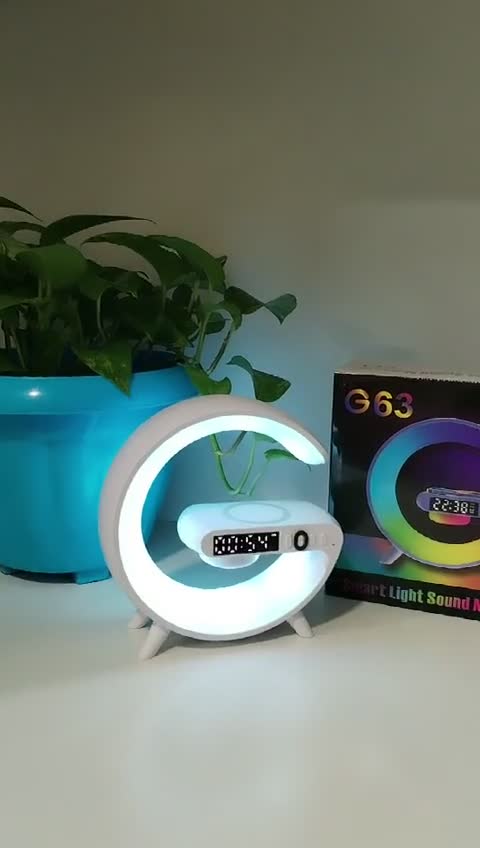 اسپیکر شارژر وایرلس چراغ خواب G مدل G63 رقص نور ارسال فوری